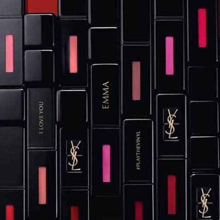 ysl beauty engraving.